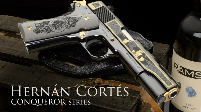 La Sk Guns dedica una pistola a Hernán Cortés
