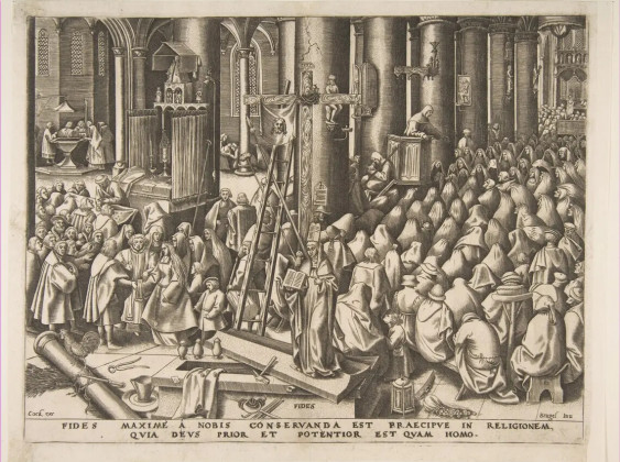 Pieter Bruegel il Vecchio, Le sette virtù, fede