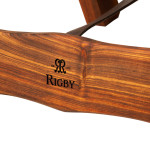 dettaglio scritta rigby su rastrelliera da collezione