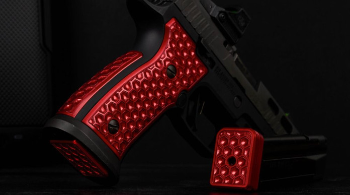 Guancette rosso rubino per customizzare la Sig Sauer P320-Axg