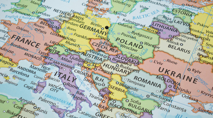 Il sondaggio sul riarmo dell’Italia nel 59° Rapporto Censis sulla situazione sociale del Paese - mappa Europa