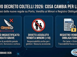 Decreto sicurezza 2026 e coltelli: l’opinione della Coltelleria Collini Decreto sicurezza 2026 e coltelli l’opinione della Coltelleria Collini