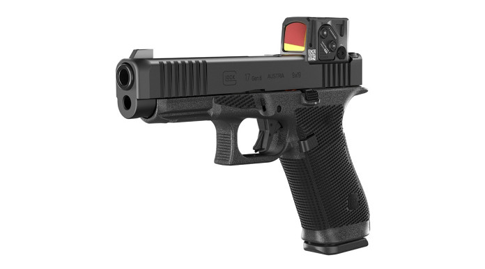 Quattro Glock Gen6 col red dot Aimpoint Coa