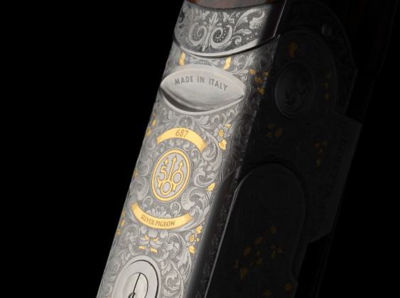 logo 500 anni bascula Beretta 687 Silver Pigeon 500 Years