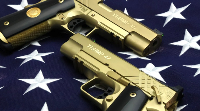 Due pistole Maga Sk Guns annuncia le Trump 45 47 Due pistole Maga Sk Guns annuncia le Trump 45 47
