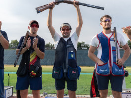 Secondo oro per l’Italia nella tappa di Coppa del mondo di tiro a volo Secondo oro per l’Italia nella tappa di Coppa del mondo di tiro a volo - Erminio Frasca vince la finale di trap