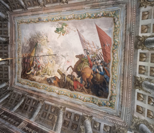 Beretta finanzia il restauro del Salone d’onore di Palazzo Averoldi Beretta finanzia il restauro del Salone d’onore di Palazzo Averoldi